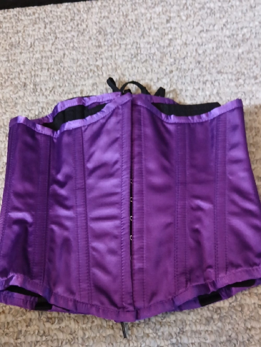 Authentic Purple Underbust Waist Cincher Corset - Shaping Intimates - Picture 6 of 7